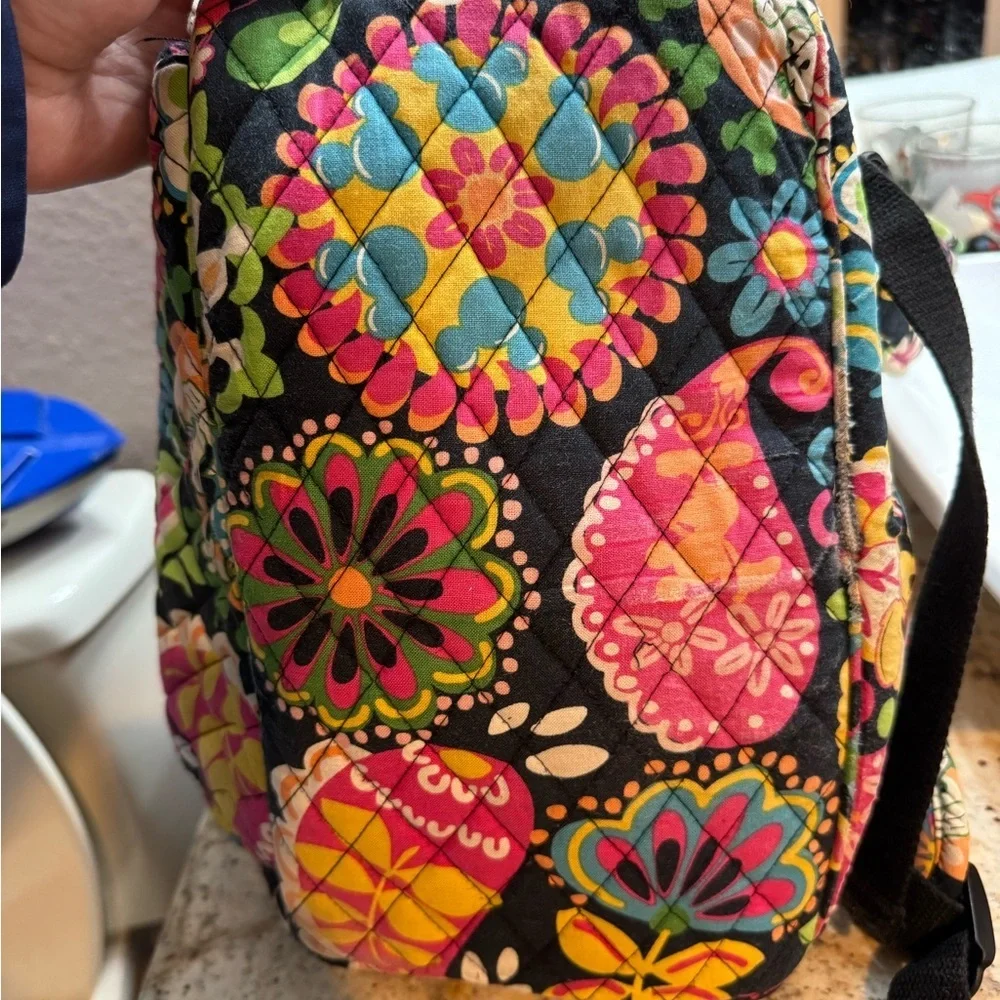Vera Bradley Disney Parks Midnight with Mickey Quilted Backpack Retired Rare